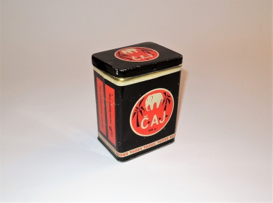 Plechová krabice od čaje - 60.léta 20.stol.