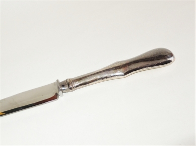 Nůž - Ag/niklovaný kov - kol. r. 1900
