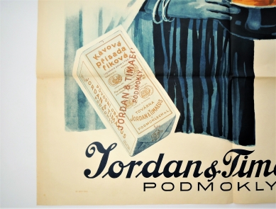 Plakát káva - JORDAN &amp; TIMAEUS - 20.léta 20.stol.
