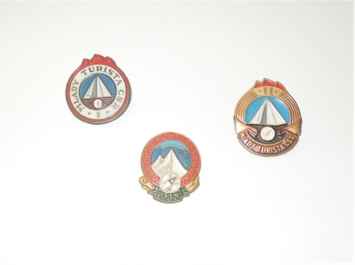 Odznaky 3 ks - Turista - 50.léta