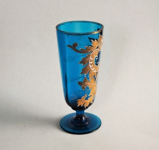 Pohár - modré sklo - kol. roku 1880