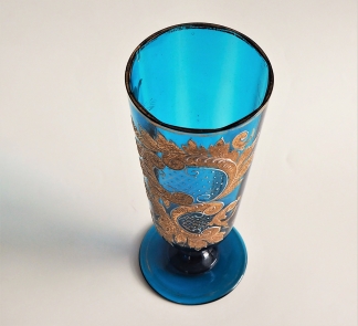 Pohár - modré sklo - kol. roku 1880