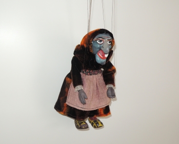 Loutka pro lout. divadlo, Ježibaba 25 cm - 40.léta 20.stol.