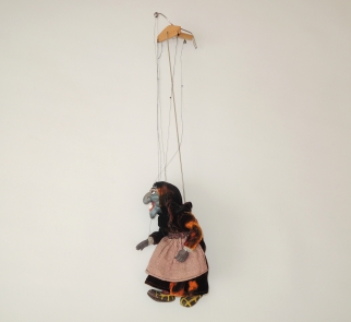 Loutka pro lout. divadlo, Ježibaba 25 cm - 40.léta 20.stol.