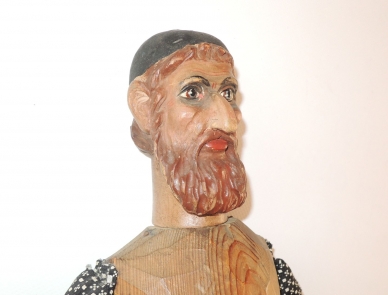 Loutka pro lout. divadlo řezaná 49 cm - konec 19. stol.
